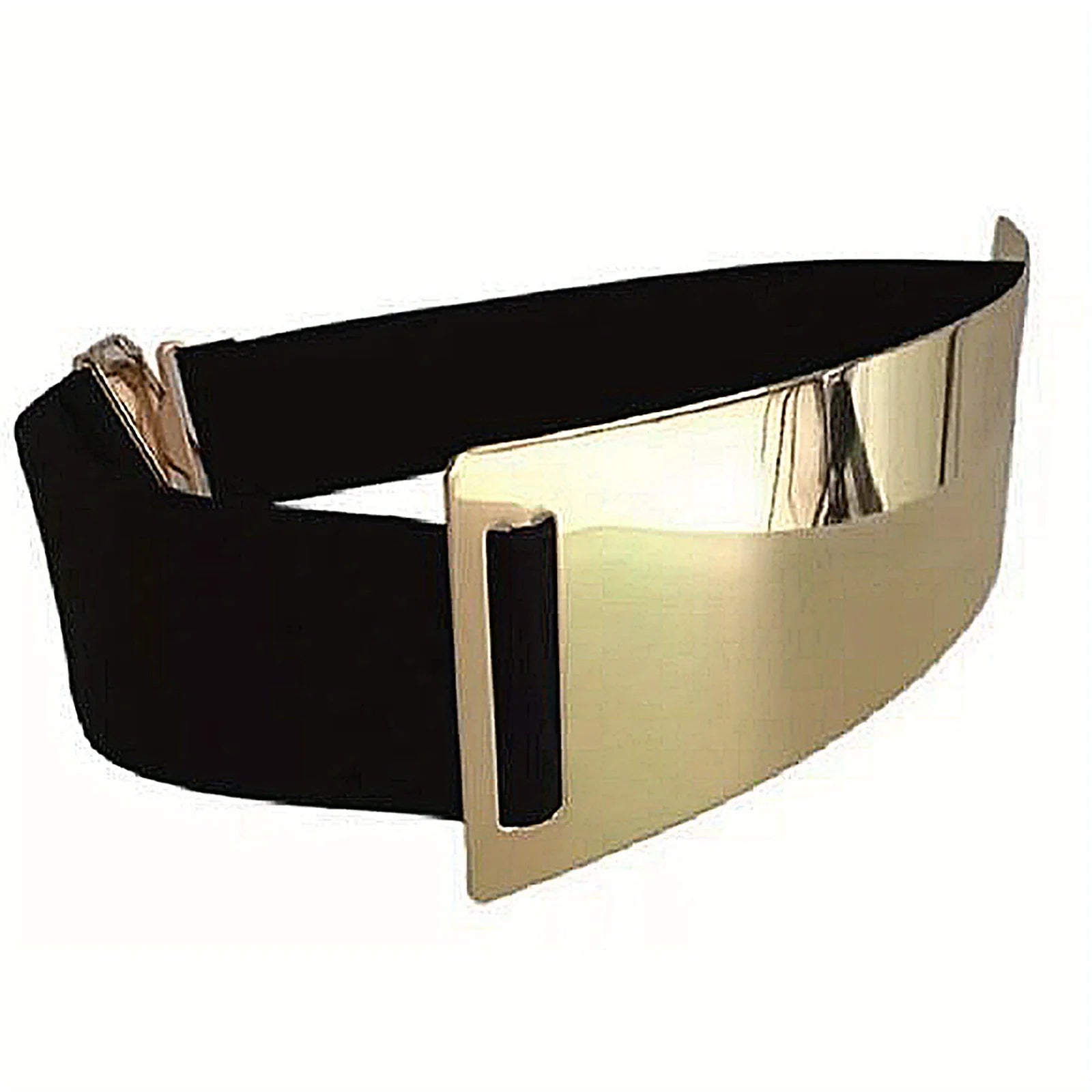 Metallic Wide Waist Belt