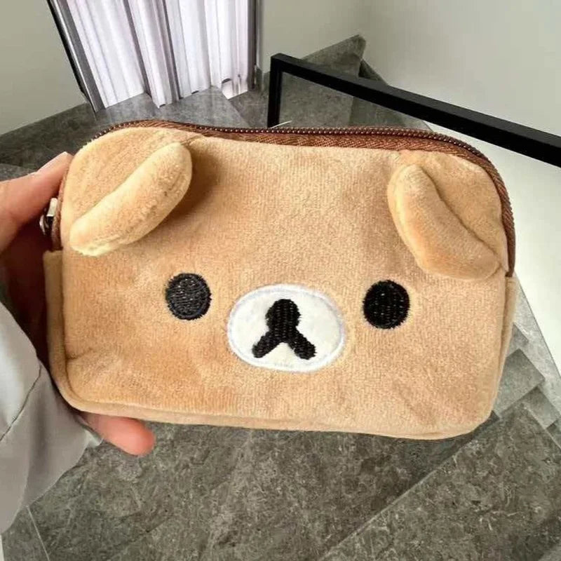 Estuche multiusos Kawaii Rilakkuma Kiiroitori Korilakkuma, monedero, billetera, bolsas de cosméticos, organizador, bolsa de almacenamiento, regalos bonitos