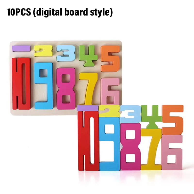 Blocs de construction numériques, jouets éducatifs pour enfants de 1 à 3 ans, éducation précoce pour bébés, jouets de blocs de construction colorés à grosses particules