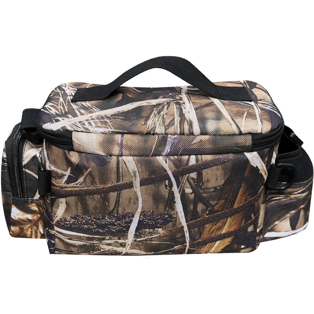 Mochila de pesca, caja de señuelos, bolsa de almacenamiento de aparejos, riñonera para hombres, mochila de pesca con mosca con soporte para caña, bolsa de hombro.