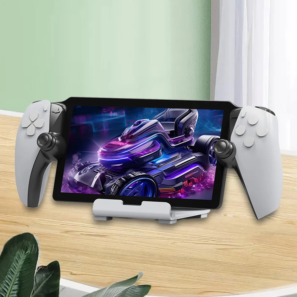 Game Console Holder Desktop Stand for PS5 Portal Support Stand with Anti-Slip Pad for Playstation Portal Steam Deck ROG Switch