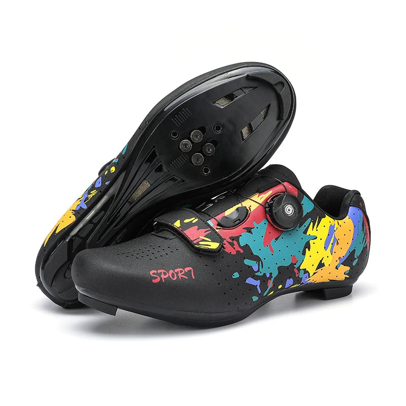 Cycling Sneaker Men Sport Road Bike Boots Flat Racing Speed Sneakers Bicycle Footwear Pedal Cycling Shoes