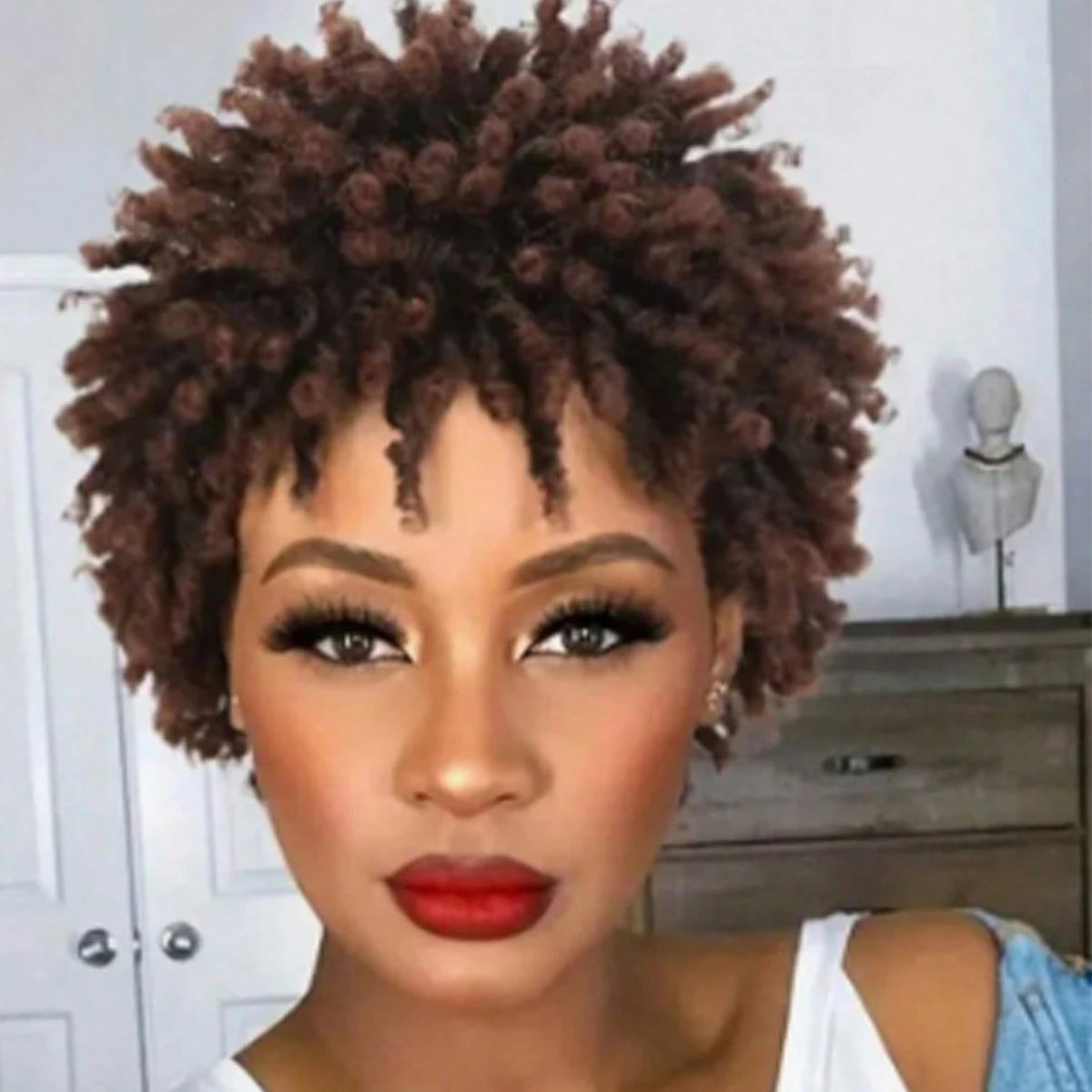 Short Faux Locs Wig