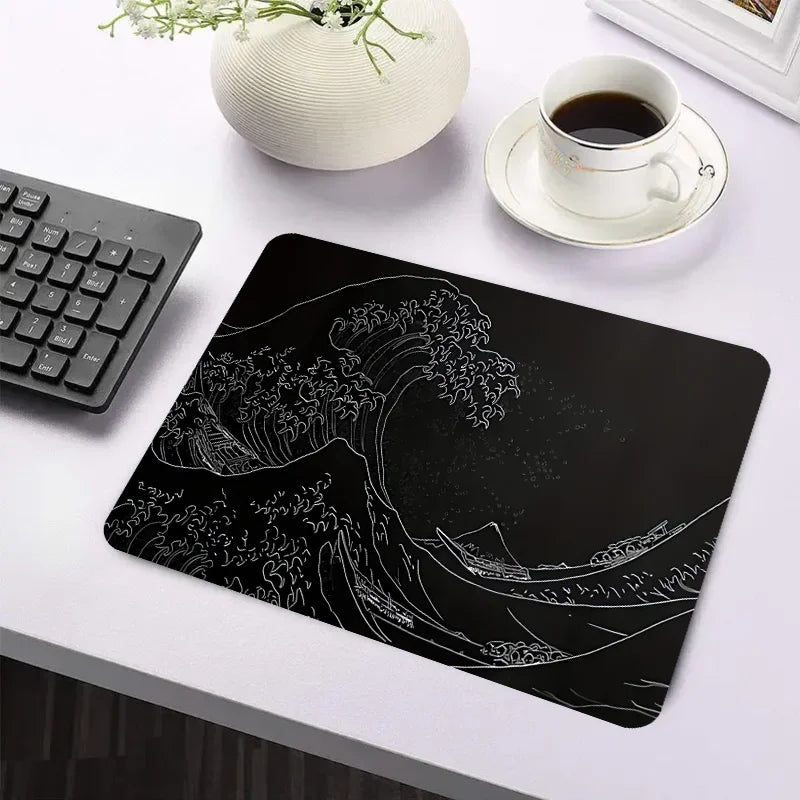 Alfombrilla de ratón Black Sea Gaming, base de goma antideslizante de 2 mm, 31,49 x 11,81 pulgadas, alfombrilla de ratón extendida, diseñada para la oficina de gamers