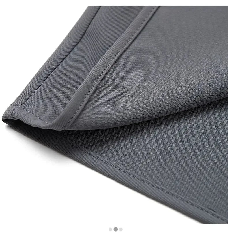 Suit Skirt  Women Mid-length High Waist Slimming Pleated A-line Skirt Temperament Slit One-step Skirt