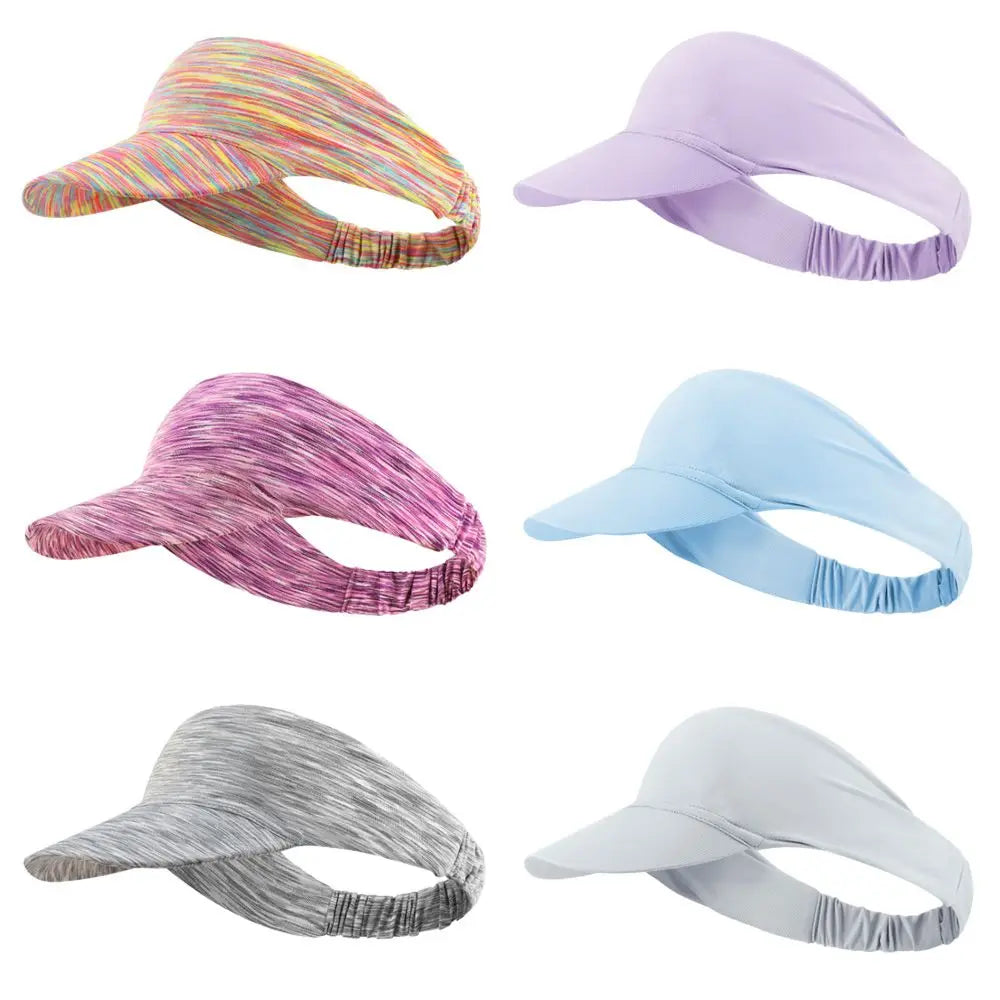 Fashion Men Women Sun Visor Casual Baseball Hat Adjustable Sports Hat Tennis Golf Sport Headband Summer Beach Cap