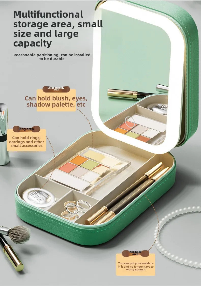 LED Makeup Bag with Mirror