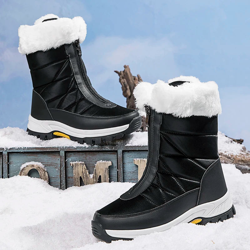 Bottes de neige d'hiver pour femmes – Chaudes, imperméables et antidérapantes