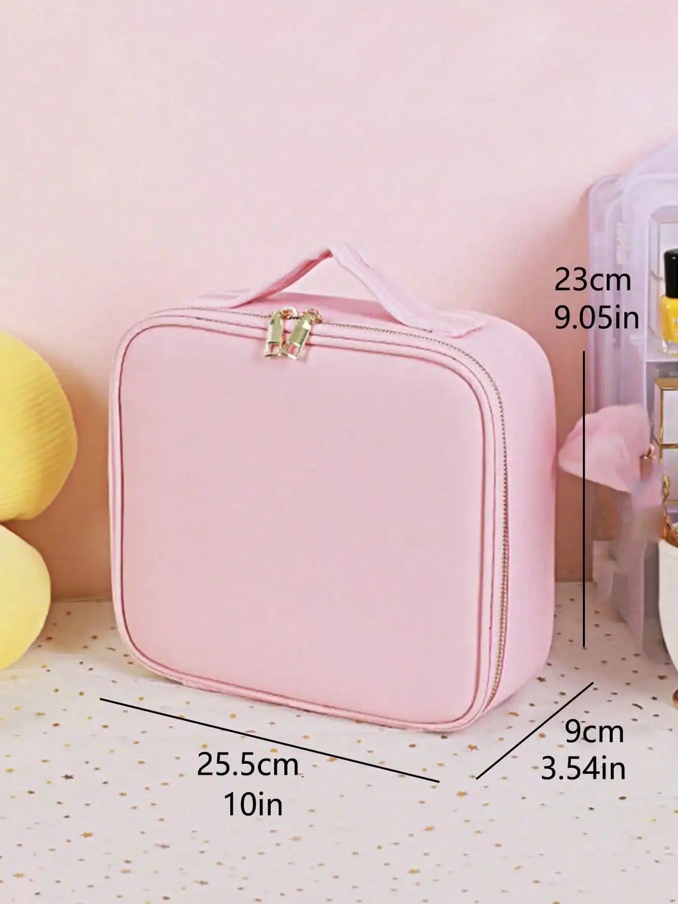 New Makeup Bag for Women Travel Waterproof Necessary Beauty Brush Embroidery Tool Storage Cosmetic Case Professional Makeup Box
