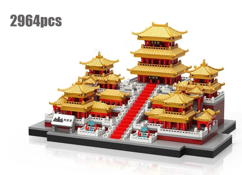 World Famous Architecture Diamond Building Blocks Toy Taj Mahal Vassili Church London Bridge Micro Size Bricks Construction Toys
