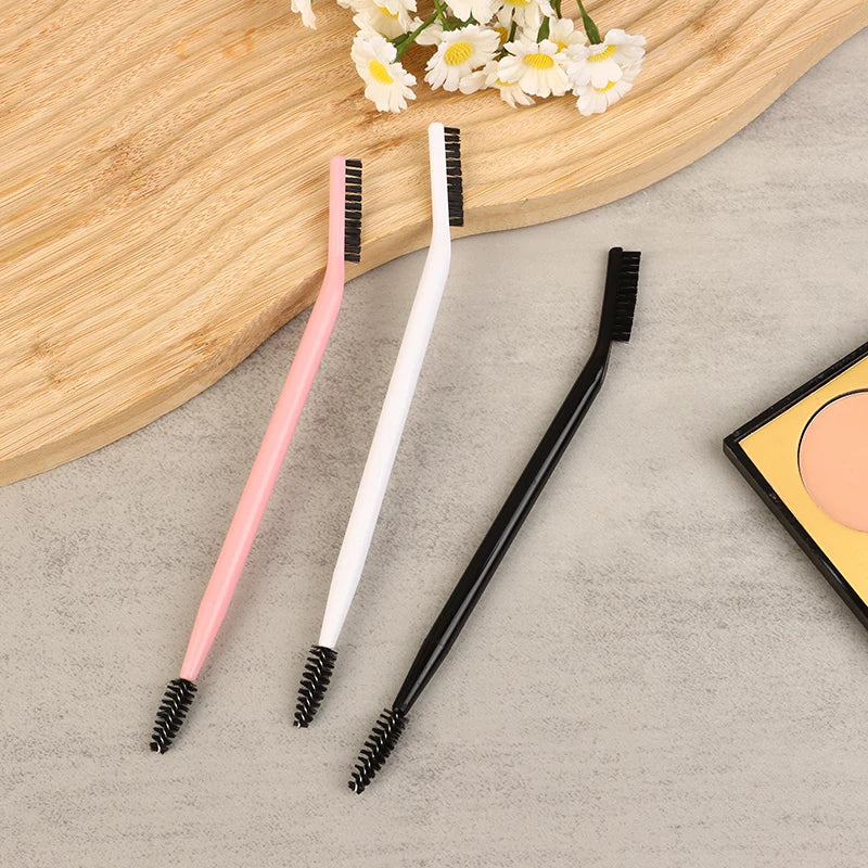 1Pc Double Headed Eyebrow Brush Eyelash Comb Eyebrow Eyelash Shaper Eye Brow Brush For Grooming Brows Reusable Makeup Tool