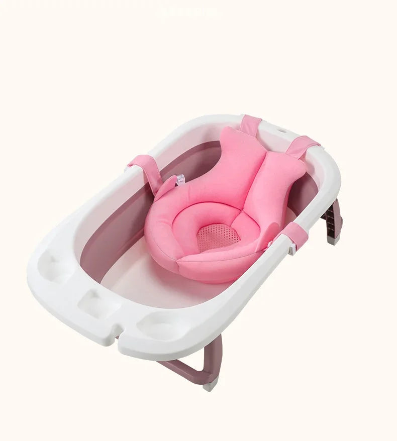 Cojín Flotante de Seguridad para Bebés Antideslizante para Bañera, Asiento de Baño Portátil, Almohadilla de Apoyo para Ducha
