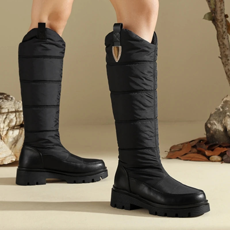 Women’s Knee-High Snow Boots – Warm, Waterproof & Stylish