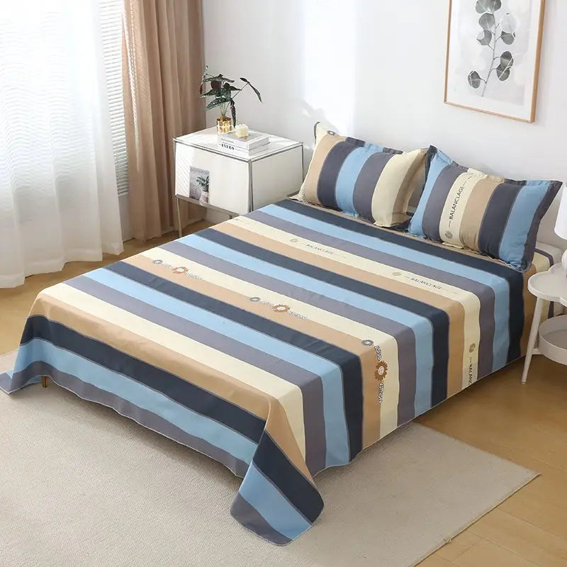 ‌Juego de sábanas bohemio - Algodón estilo mediterráneo de 400 hilos con tinte resistente a la decoloración para artículos esenciales de dormitorio