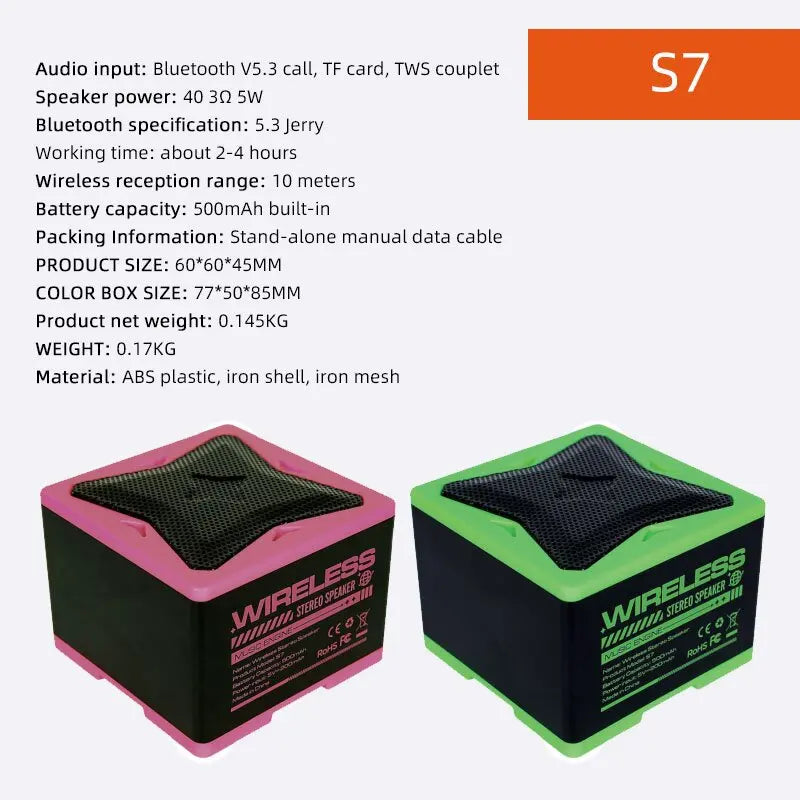 Wireless Speakers For Home Portable Speaker For Mobile Phones Outdoor Speakers Wireless Stereo Speaker Speakers Wireless Loud