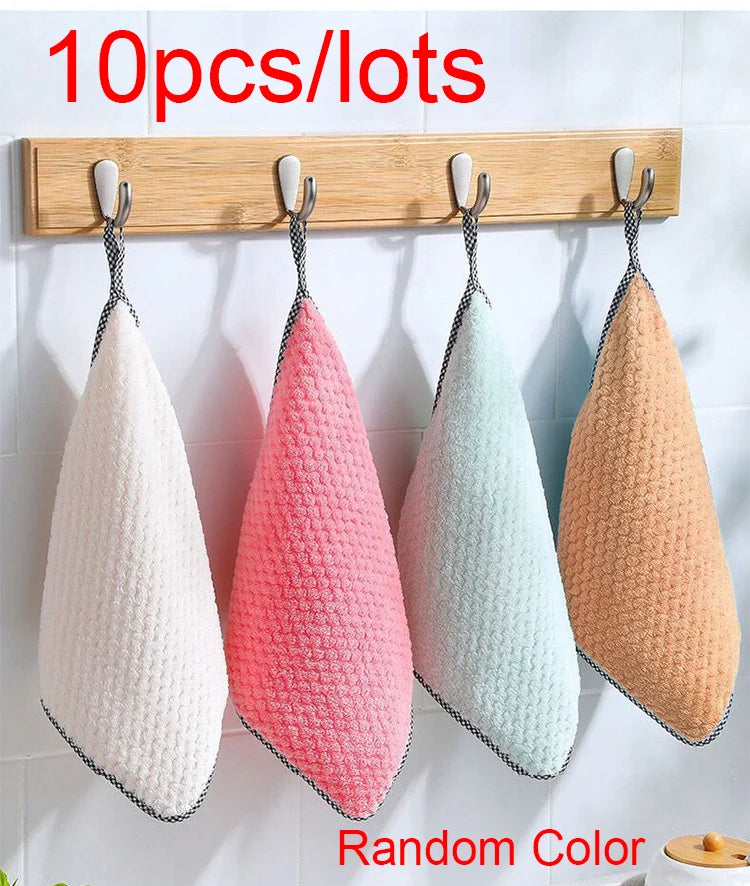 Paño de cocina Trapo de microfibra trapo de cocina paño para platos antiadherente toalla de limpieza de mesa engrosada almohadilla absorbente de limpieza para el hogar