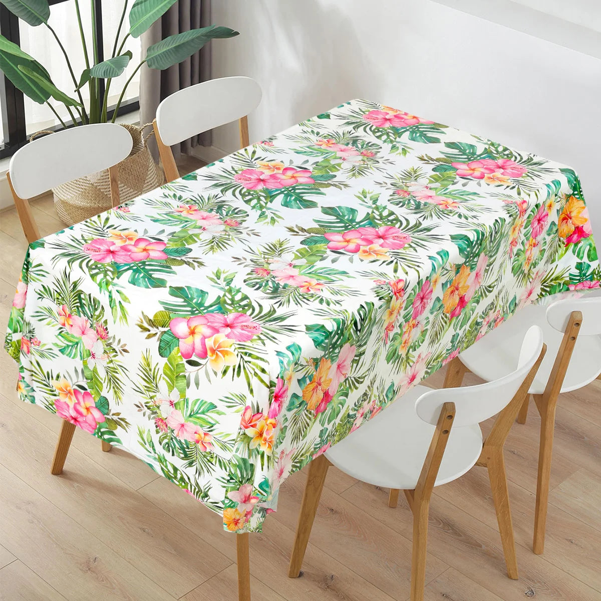 Hawaiian Garland Table Runner Hawaii Luau Tropical Party Decor Kids Favors Tableware ALOHA Summer Beach Birthday Party Supplies