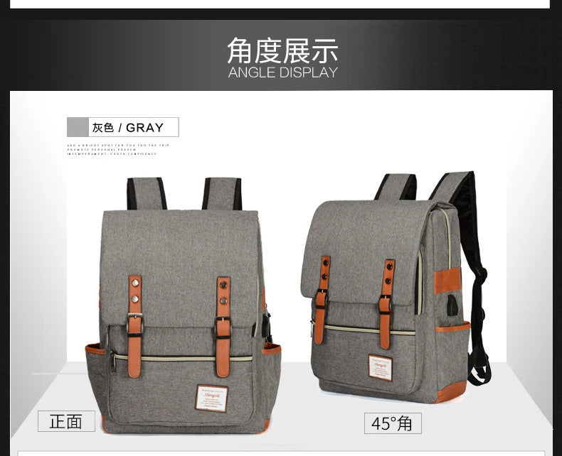 Backpack, Casual Large-Capacity Laptop Bag, Student School Bag, Multi-Functional Bag, Outdoor Travel Backpack, Unisex Bag