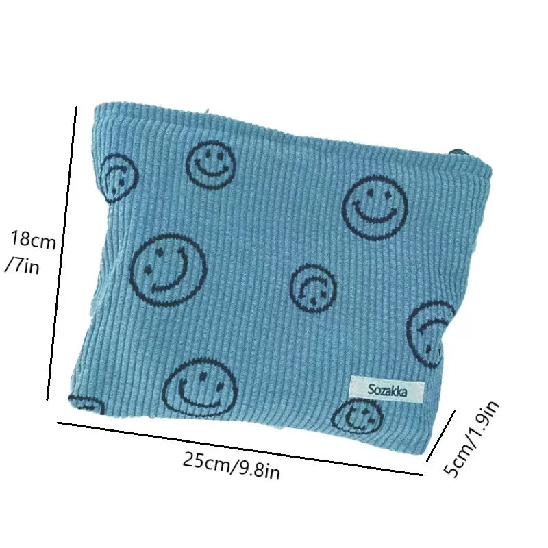 Makeup Bag Large Checkered Cosmetic Bag Capacity Travel Toiletry Bag Cute Makeup Brushes Aesthetic Accessories Storage Bag