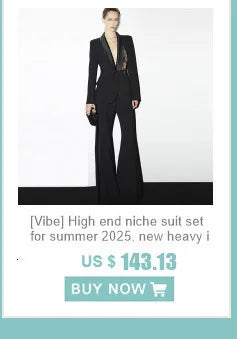 [Vibe] Women's Blazer Three Piece Solid Slim Vest Loose Blazer High Waist Pants Suit Streetwear Casual Female Pants Suit