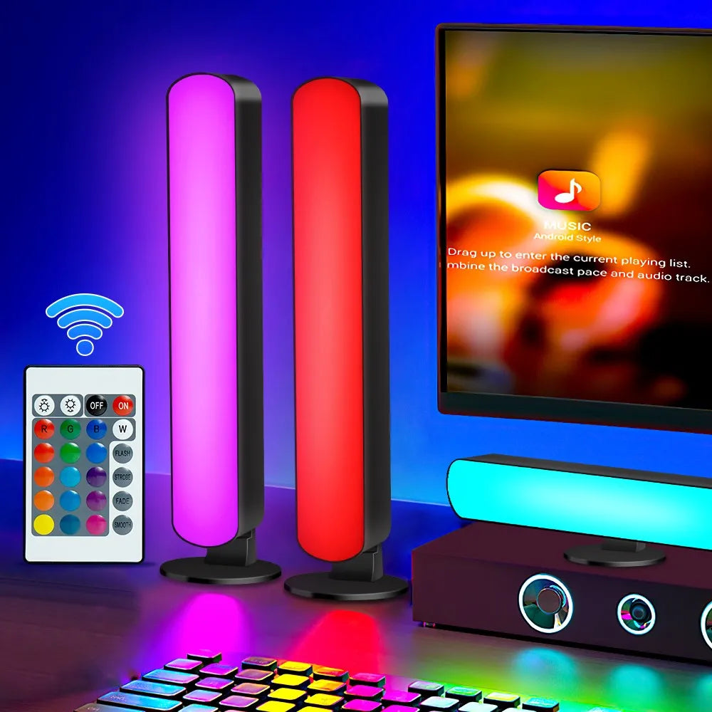 Smart LED Symphony Sound Control Pickup Light RGB Music Rhythm Ambient Lamp With App Control For TV Compute Gaming Desktop Decor