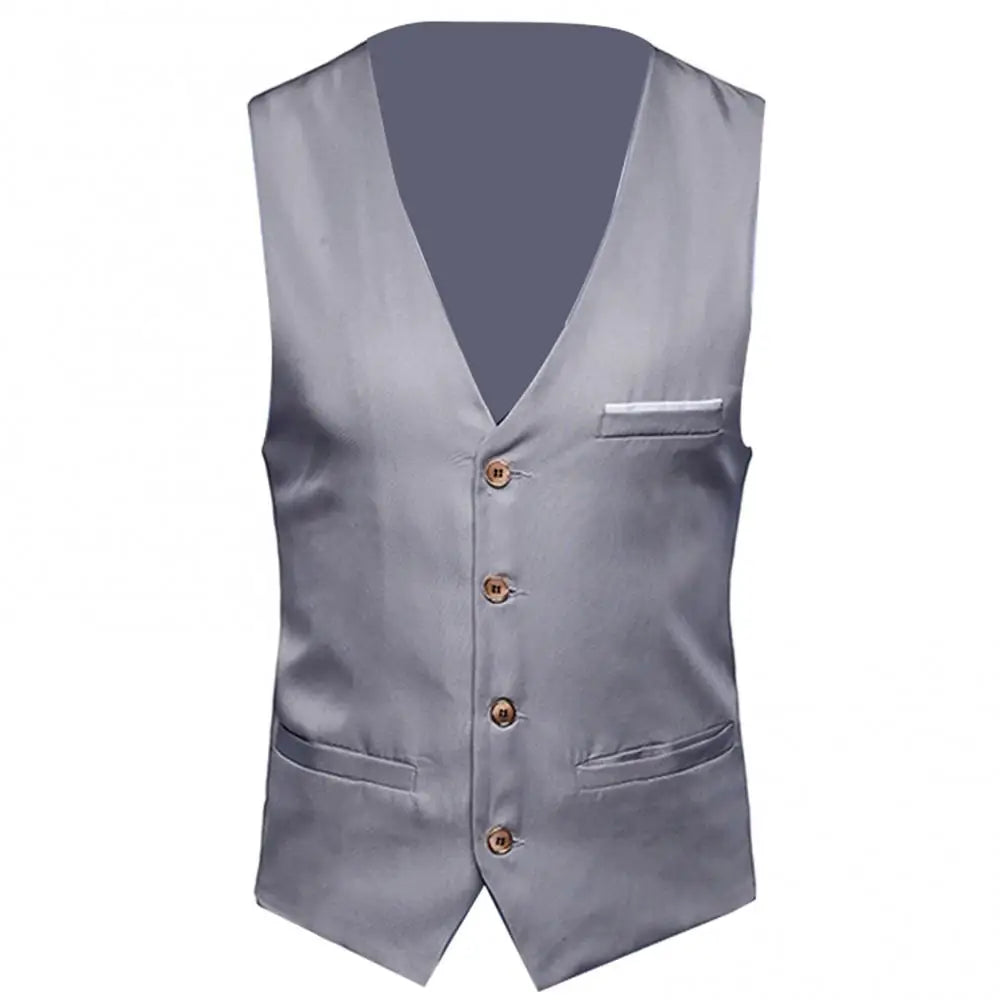 Chalecos de vestir para hombre, entallados, chaleco de traje para hombre, chaleco masculino, chaleco sin mangas casual formal de negocios, chaleco hombre