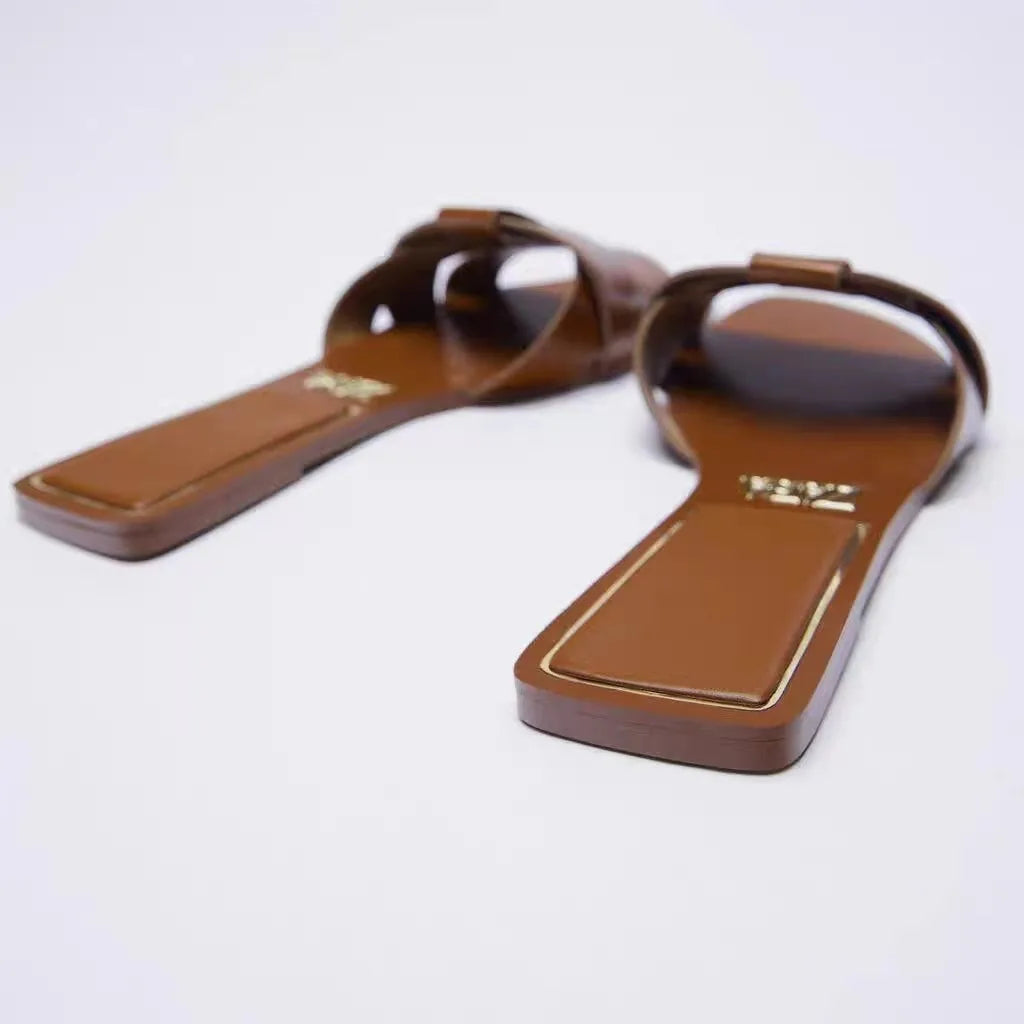 New Fashion Slippers Women Sexy Flat Sandals Casual Ladies Sand Beach Slippers Elegant Fish Mouth Slippers Women