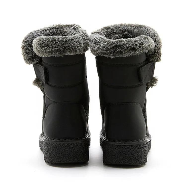 Women's Boots Trend Winter Shoes For Woman Winter Boots Ankle Low Heels Botas Mujer Waterproof Snow Boots With Fur Shoes