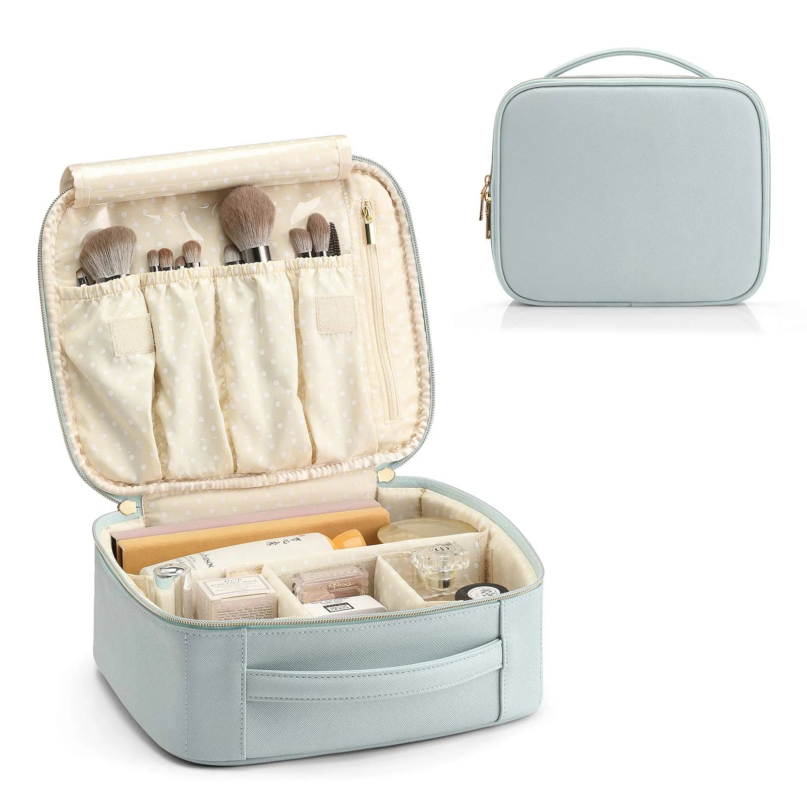 Makeup Bag PU Portable Multi-functional Home Travel Waterproof  Makeup Organizer Women's Cosmetic Bag