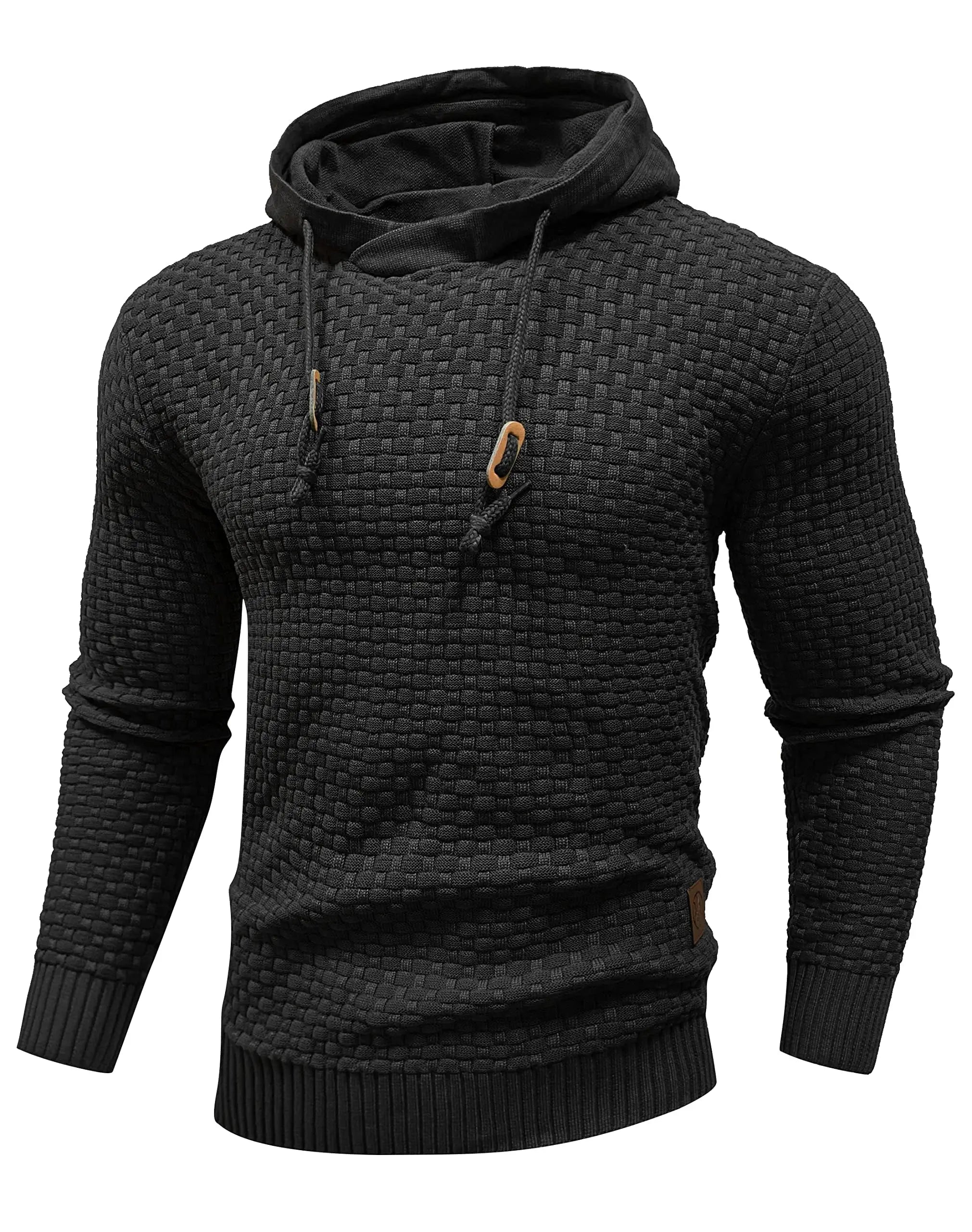 Men's Sweatshirt Spring New Oversize Long Sleeve Solid Knitted Hoodie Pullover Hoodies Comfortable Sweater Us Size