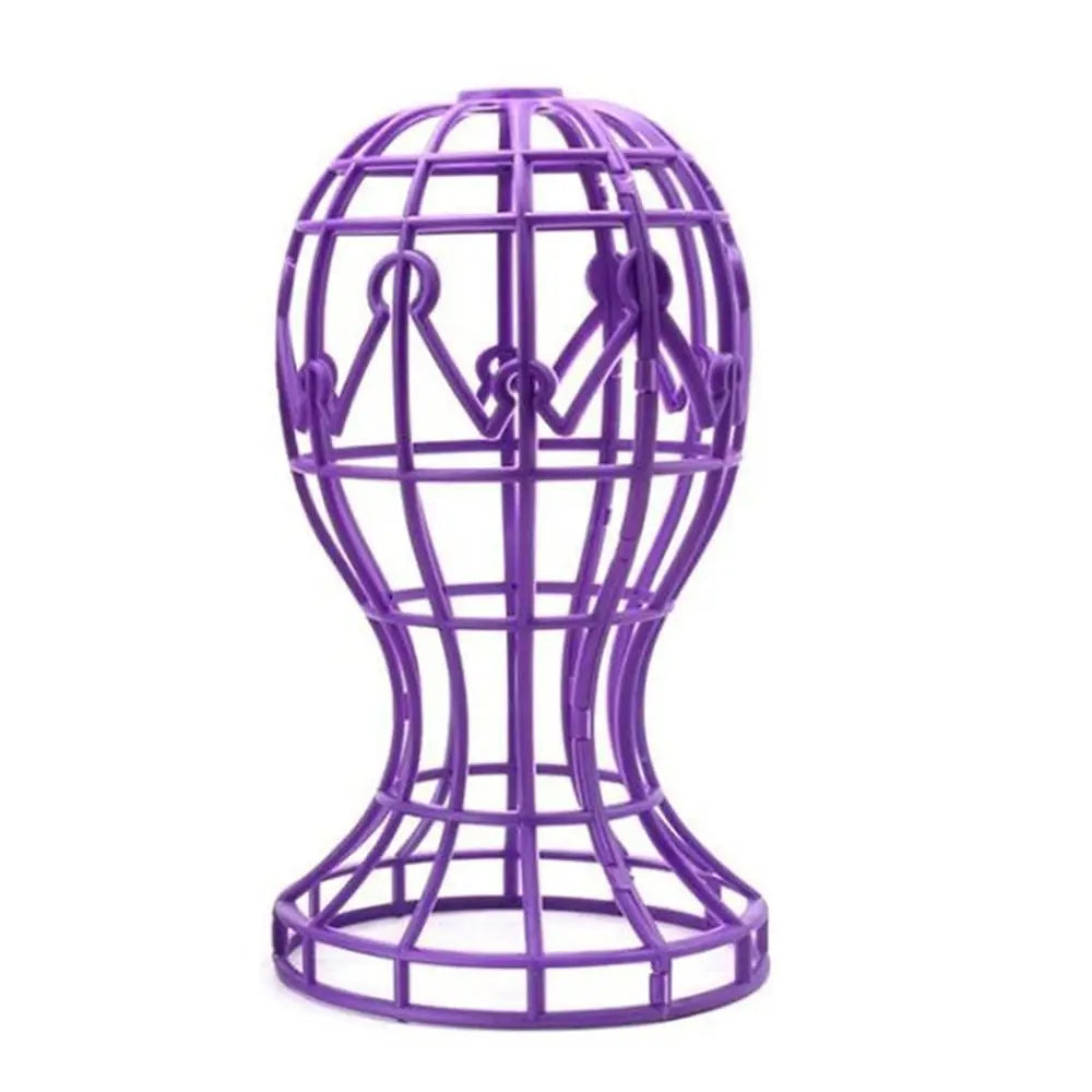 Lantern Shape Plastic Wig Stand Hat Cap Holder Foldable Multi-Purpose Wig Head Stand Storage Rack wig accessories