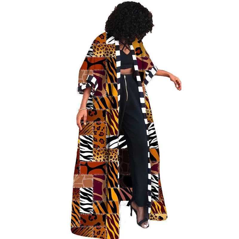 Customized Autumn Polyester African Coat For Women Dashiki New Style Spring Dress African Clothes Fashion Africaine Femme Africa