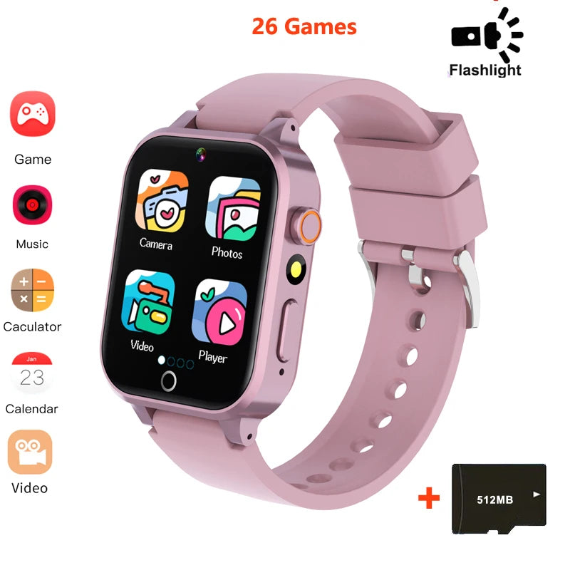 Kids Smart Watches For Girls Boys With 26 Games Touch Screen  Camera Pedometer Video MP3 Alarm Kids Digital Watch Birthday Gift