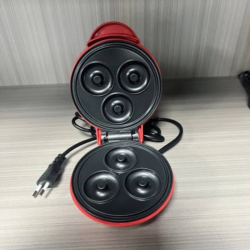 Multi Functional Mini Heart-shaped Waffle Maker Double-sided Heated Breakfast Toaster, Portable Baking Machine Family Party