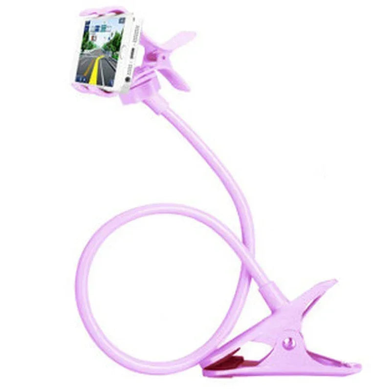 70cm 360 Clip Mobile Phone Holder Stand Portable Flexible Lazy Bed Desktop Bracket Smartphones Desk Bed Mount Stand Base Support