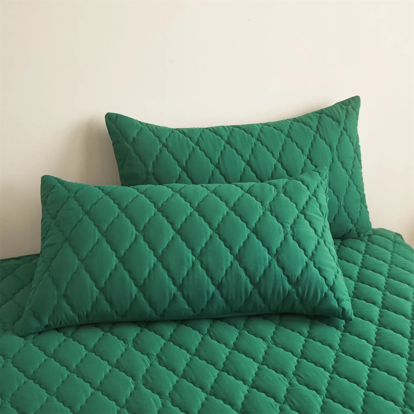 2pcs Waterproof Throw Pillowcases Envelope Soft Breathable Pillow Covers for Bed Protector 50x75cm, Grey / Blue / Green / Red