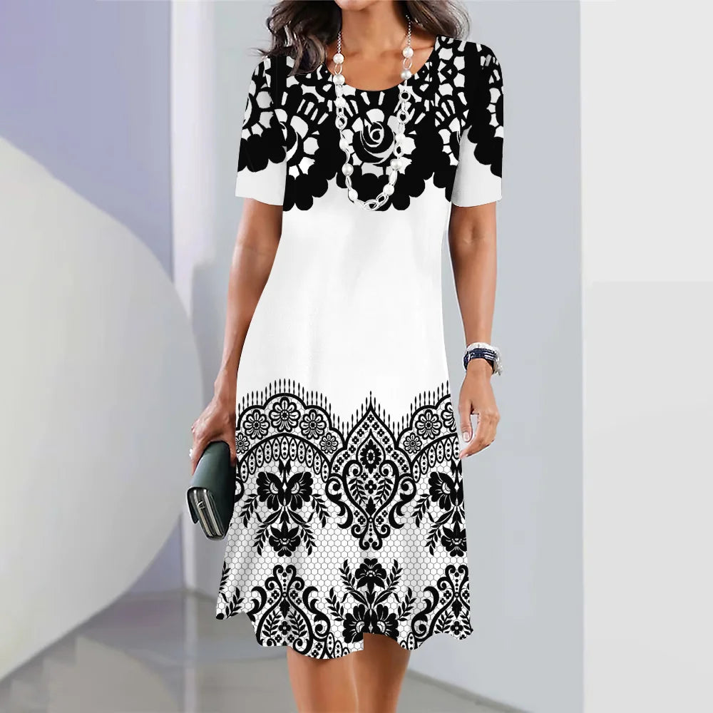 Vestido Elegante de Verano para Mujer – Tejido Suave y Fluido