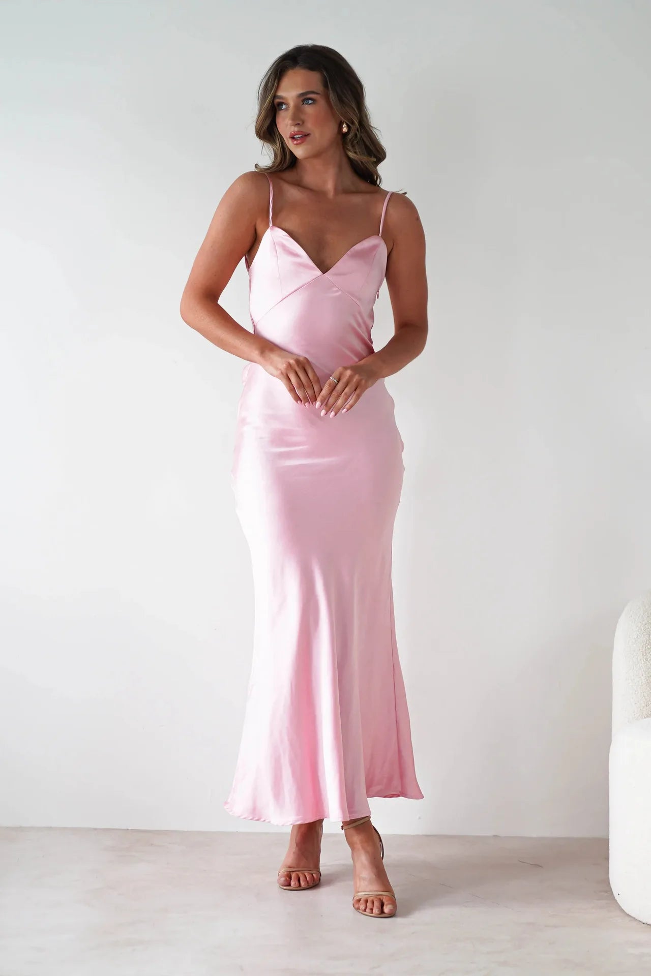 New Dresses  Woman Fashion Summer Women's Clothing Sexy Halter Satin Fashion Strappy Skirts