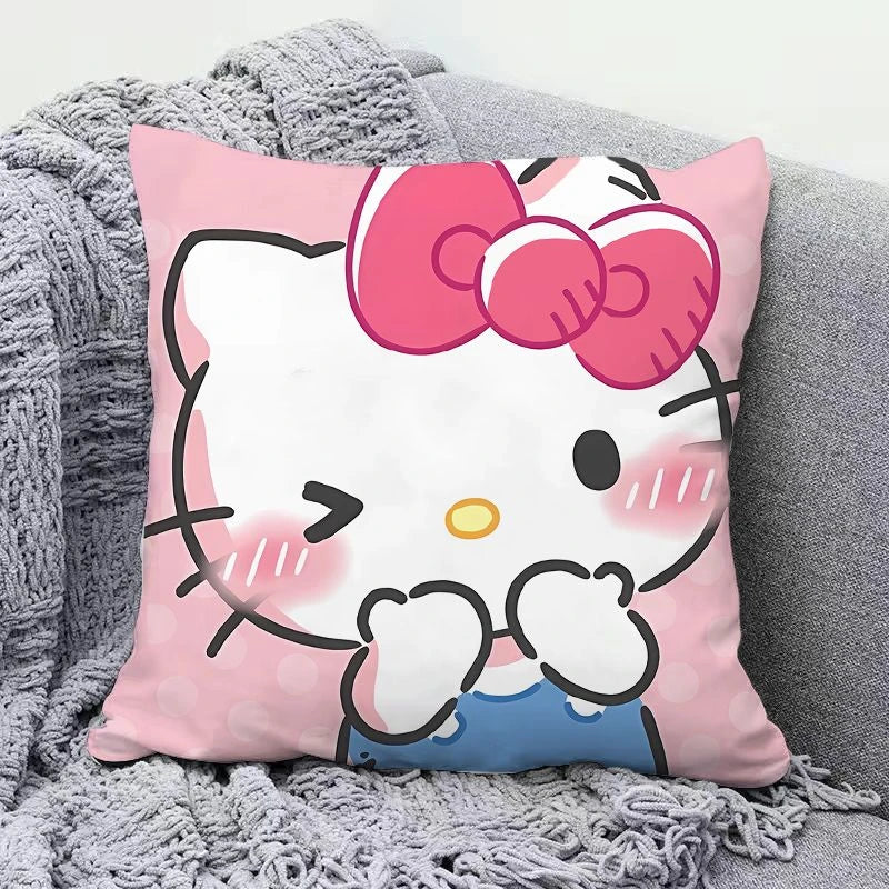 Hello Kitty Pillow Cute Cartoon Girl Heart Cushion Living Room Sofa Office Lunch Break Pillow