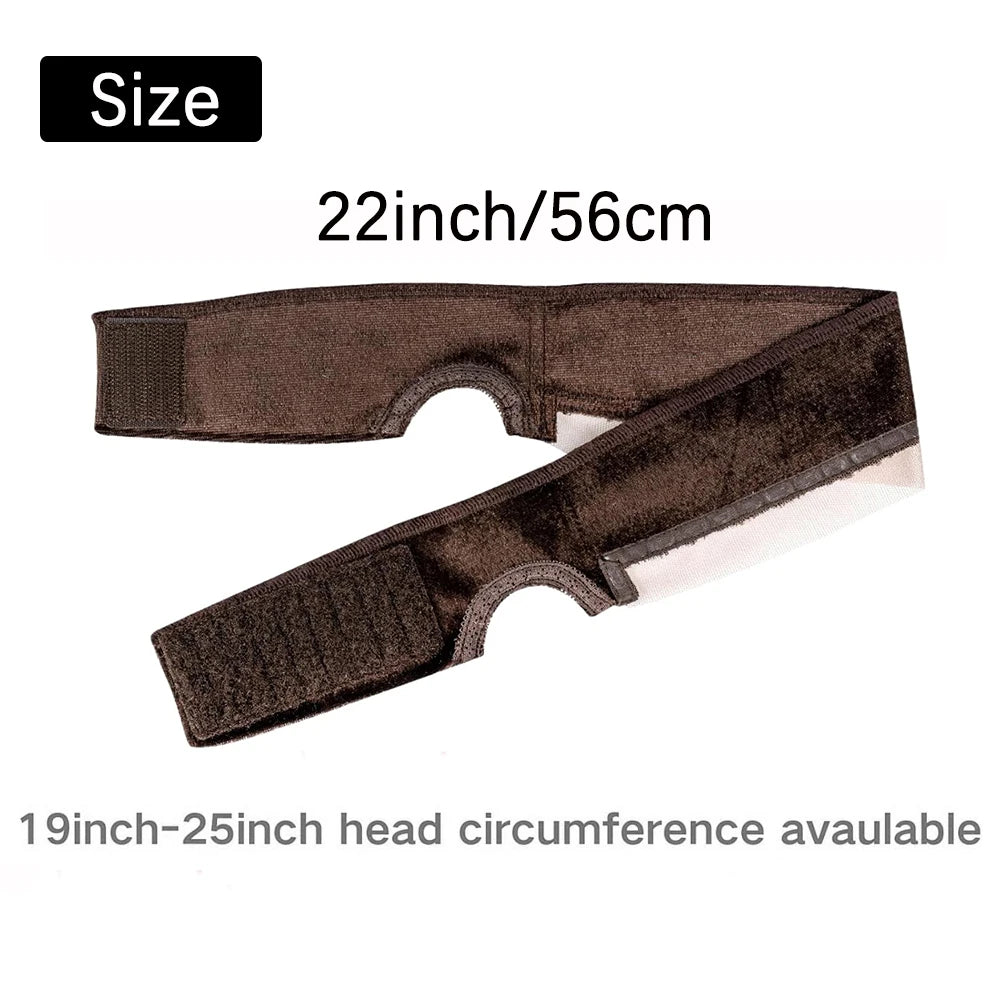 Lace Wig Grip Band for Women, Wig Gripper with Ear-Cutouts Natural Lace Edge, 1pcs Non-Slip Adjustable Wig Headband