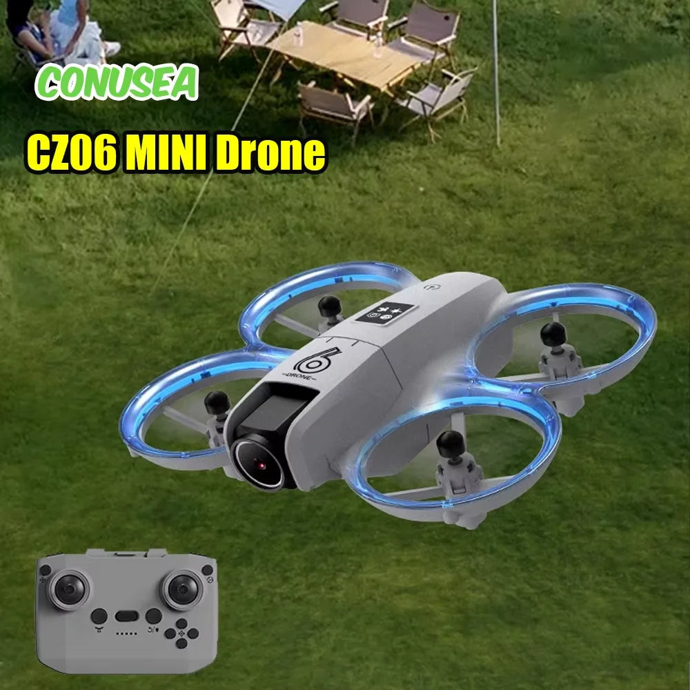 CZ06 Mini Drone 4k 480P Professional Plane Aircraft UFO fpv wifi Drones with camera Remote Control Airplane Light Helicopter Toy