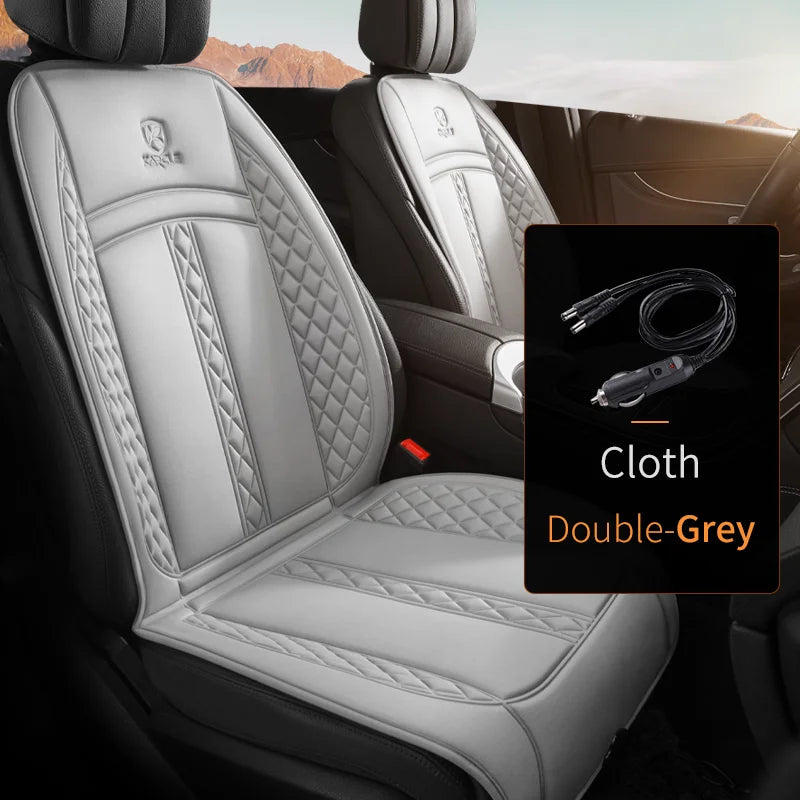 Almohadilla térmica universal de 12 V para asiento de coche, funda suave y calefactable para asiento de coche, protector de asiento de coche cálido de invierno de ancho mejorado, accesorios para coche
