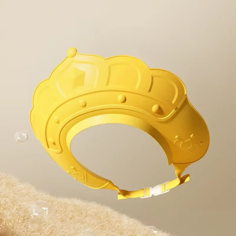 Gorros de baño para bebés, protectores de oído infantiles, gorro de ducha para niños, protector de cabeza para baño, gorro de ducha ajustable para lavar el pelo