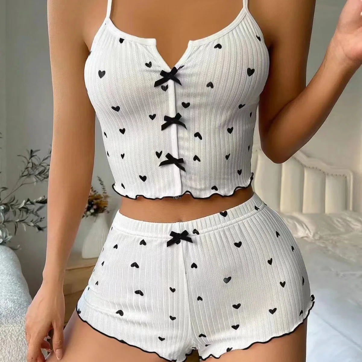 Women's Pajamas Set Pyjamas Femmes Sexy’ Pijama Pajama Set Woman Pyjama Short Femme Summer Sets Sleepwear Shorts Clothes Sleep