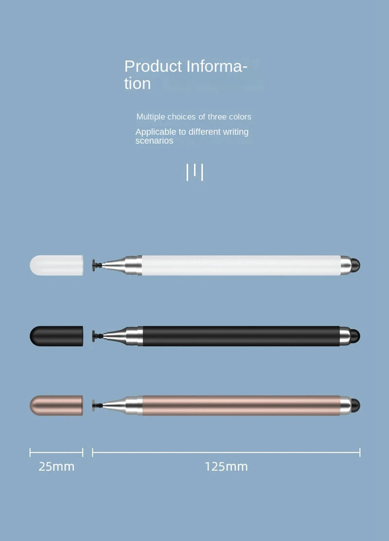 Two In One Stylus Pen Touch Pencil For Cell Phone Accessories For iPad Electrostatic Touch Pen For Phone Touch Screen Stylus Pen