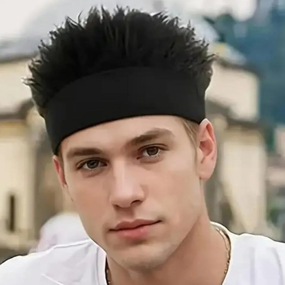 Grey Spiky Wig Beanie