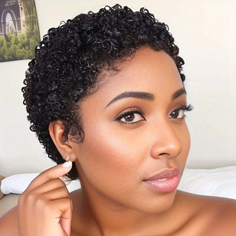 Afro Curly Pixie Wig