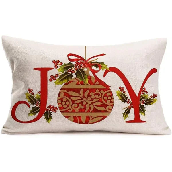 Christmas Linen Pillowcase – Cozy, Festive & Double-Sided Design