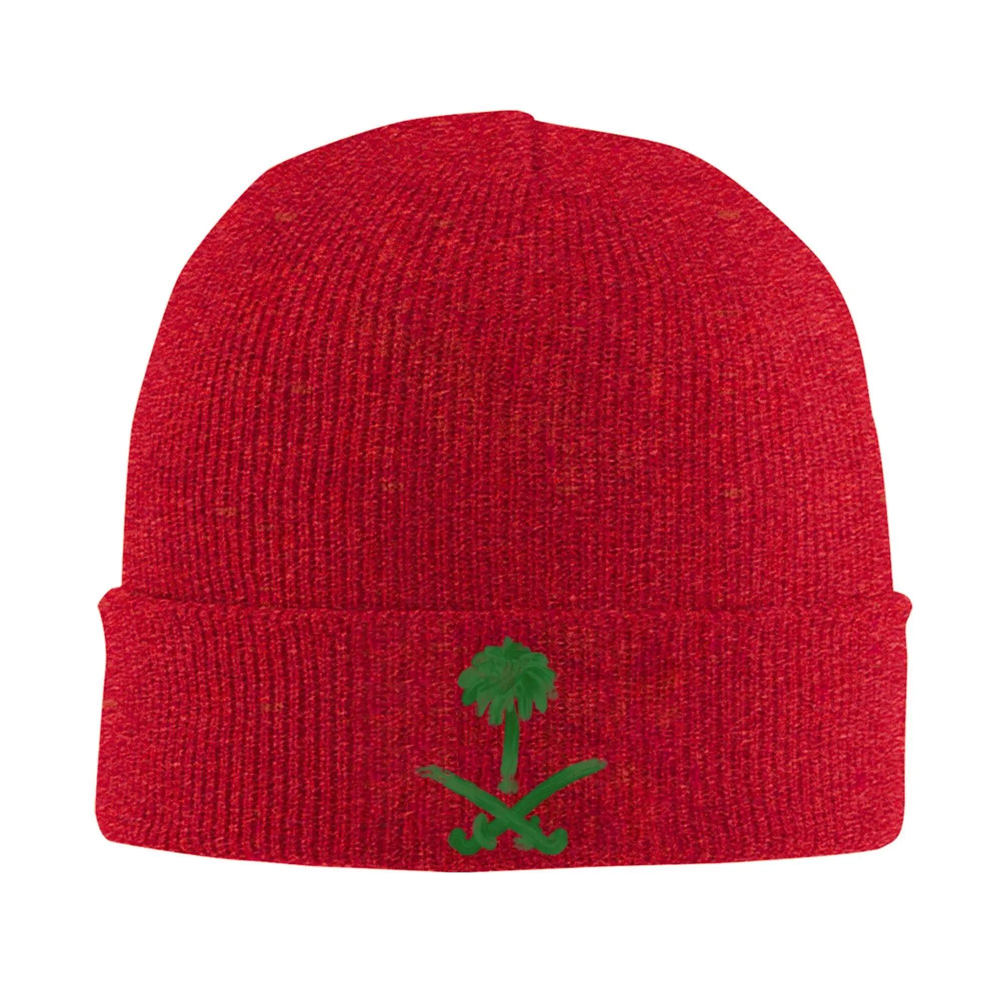Saudi Arabia National Day Beanie Hats  Bonnet Hats Men Women Unisex Trendy Hippie Skullies Beanies Autumn Custom Head Wrap Caps