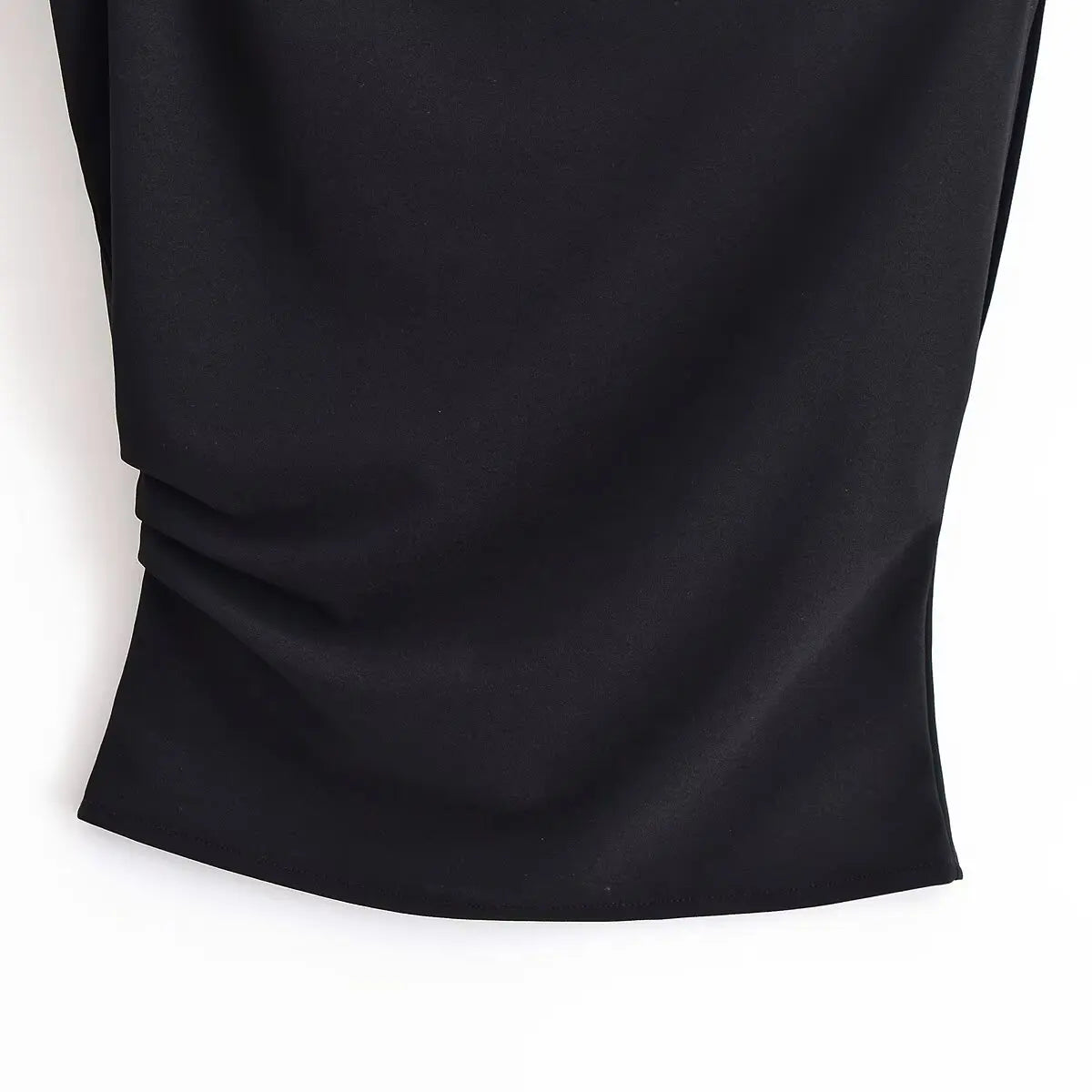Women's Tops T-shirt Summer New Chic Slim Ruched Fashion Joker Summer T-shirt Tops Women's Street Fashion Youth Travel Tops